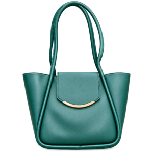 Emerald Teal Structured Tote Bag